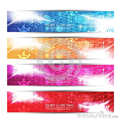 Merry Christmas header or banner.Vector Vector Illustration