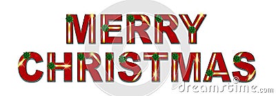 Merry Christmas Holiday Gift Text Background Stock Photo