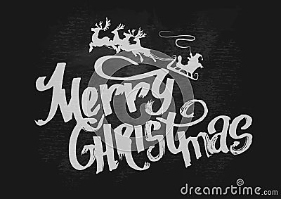 Merry Christmas. Holiday Vector Illustration Vector Illustration