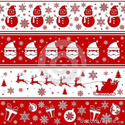 Merry Christmas pattern seamless Stock Photo