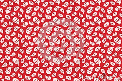 Merry Christmas pattern seamless. Santa Claus background. Red background Stock Photo