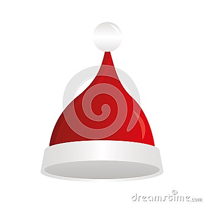 Merry christmas santas hat vector design Vector Illustration