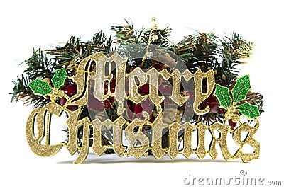 Merry christmas sign Stock Photo