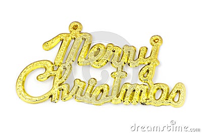 Merry Christmas sign Stock Photo