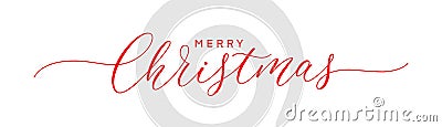 Merry Christmas text Vector Illustration