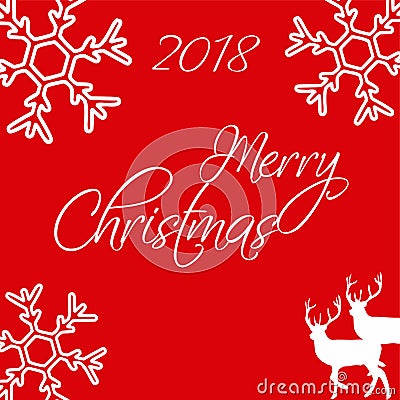 Merry Christmas . Merry Christmas . Usable for background, greeting cards, gifts etc. Vector Illustration