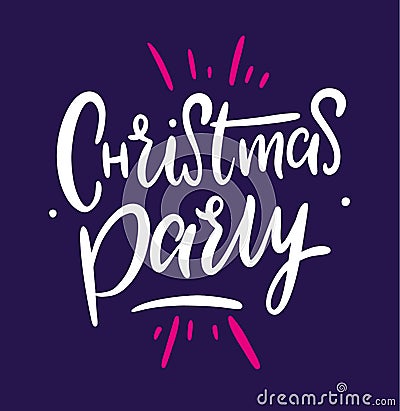 Merry Christmas lettering. Creative typography for Holiday Greeting illustration Cartoon Illustration