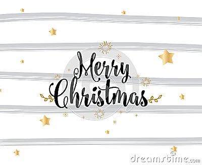 Merry Christmas vector typography, background design Vector Illustration