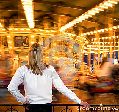 Merry Go Round Stock Photo