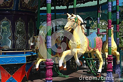 Merry-go-round Editorial Stock Photo