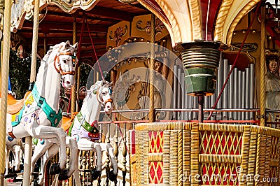 Merry-go-round in Paris Stock Photo