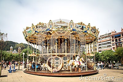 Merry go round Editorial Stock Photo