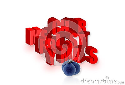 Merry Typo Christmas Stock Photo