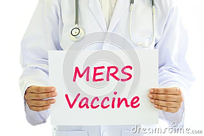 MERS vaccine Stock Photo