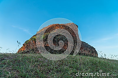 Meru Brahmathat. This building is locate 100 metres to the southeast of Prasat Phimai. Stock Photo
