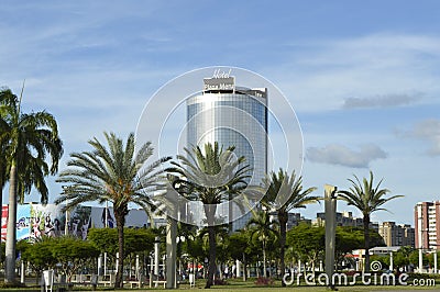 `Meru Plaza` Building hotel, Guayana city, Venezuela Editorial Stock Photo