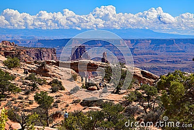 Mesa Arch in Canyonlands National Park, Utah Editorial Stock Photo