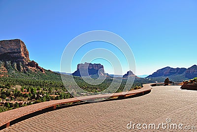 Mesa plateau overlook Stock Photo