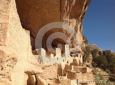 Mesa verde, an ancient city built in the cave Stock Photo