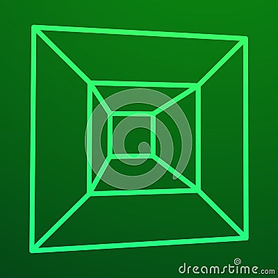 Mesh Cubes element Vector Illustration