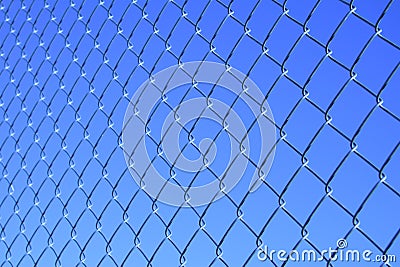 Mesh fence Stock Photo