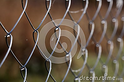 Mesh netting fence texture background Stock Photo