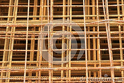 Mesh wire reinforcement mats 5 Stock Photo