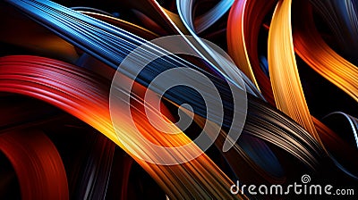 Mesmerizing Abstract Webbing: Intricate Strands of Connectivity in Captivating Visual Harmony. Stock Photo