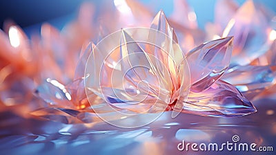 Ethereal Prism: Captivating Multicolored Refractions Stock Photo