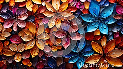 Mesmerizing Fractal Trees: Exploring Complexity in Digital Art Stock Photo