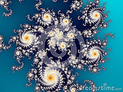 A mesmerizing journey into the boundless mathematical depths of the Mandelbrot fractal Stock Photo