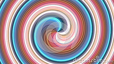 A mesmerizing multicolored spiral spins hypnotically Stock Photo