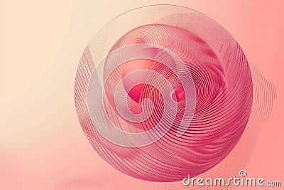 Crimson Vortex of Silken Waves Stock Photo