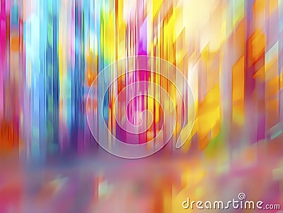 Mesmerizing Rainbow Spectrum in Dynamic Color Flow Stock Photo