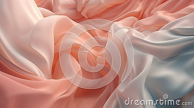 Pouring Satin Elegance. Generative AI Stock Photo