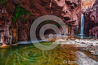 Mesmerizing shot of the amazing pictures of the Salt river in Arizona Stock Photo