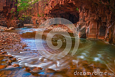 Mesmerizing shot of the amazing pictures of the Salt river in Arizona Stock Photo