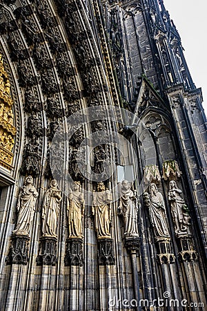 Mesmerizing shot of a beautiful cathedral of Cologne, Germany Editorial Stock Photo