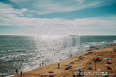 Mesmerizing shot of beautiful seascape at daytime Editorial Stock Photo