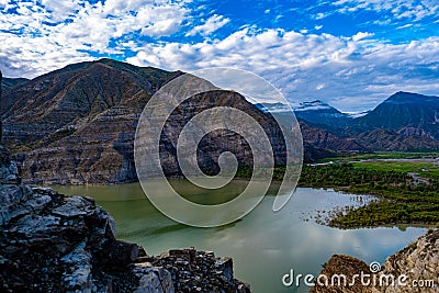 Mesmerizing view of Tortum Lake in Erzurum, Turkey Stock Photo