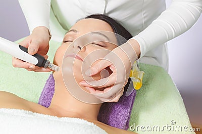 Mesotherapy, anti ageing treatment Stock Photo