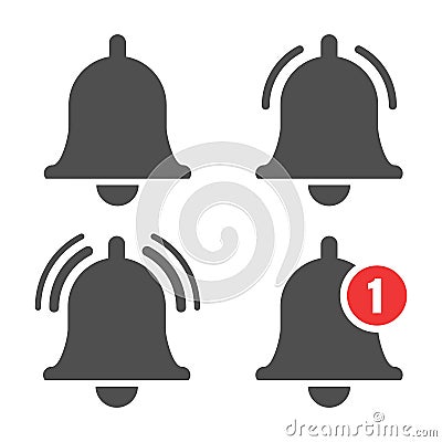 Message bell icon Vector Illustration