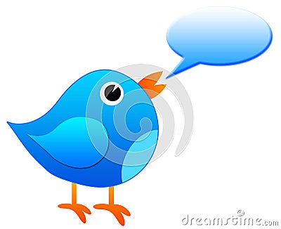 Message bird Stock Photo