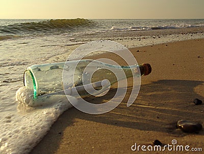 Message in a bottle - 1 Stock Photo