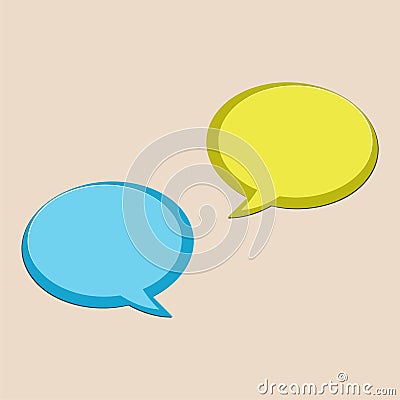 Message Bubbles Icon, Chat Icon, Simple Dialogue icon Vector Illustration