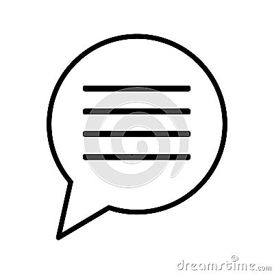 Message or chat icon Stock Photo