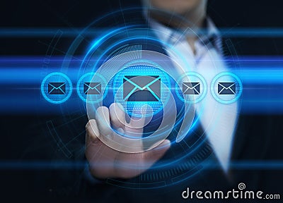 Message Email Mail Communication Online Chat Business Internet Technology Network Concept Stock Photo