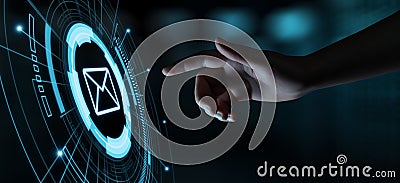 Message Email Mail Communication Online Chat Business Internet Technology Network Concept Stock Photo