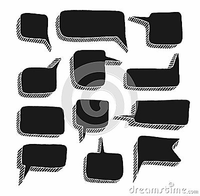 Message frame-a cloud, white background, vector. Vector Illustration