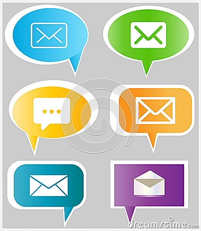 Message icons Vector Illustration